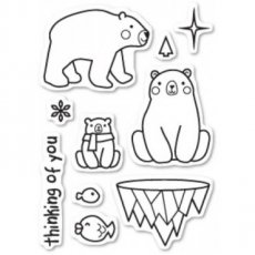 Polar Bear Fun die & Stamp Poppystamps