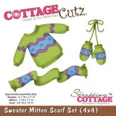 SCC4x4-560 Sweater Mitten Scarf set