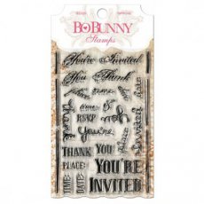 Clear stamp Bo Bunny You're invited
