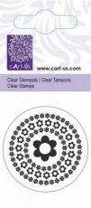 Clear stamp Circle of flowers