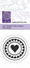 CSCAU2065 Clear stamp Circle of hearts