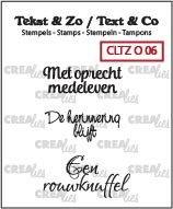 Clear stamp crealies Tekst Overlijden O06