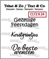 Clear stamp crealies Kerst K24