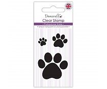 Clearstamp Paw prints