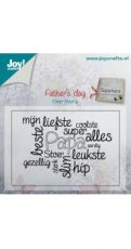 CSJ6410/0408 Clear stamp Joy vaderdag klein