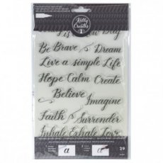 Clear stamp treceable quotes