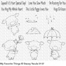 CSMFTSY07 Piggy Pebbles Clearstamp My Favorite Things