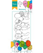 Clear stamp marianne  Hetty's border  Balloons