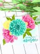 Die & stamp Build A Flower Flourishinf Zinnia