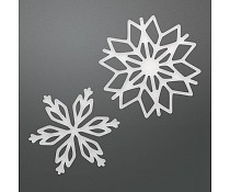 DICO724937 Couture Creations  layered snowflakes set