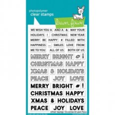 LFSLF2026 Offset Sayings Christmas stamp Lawn Fawn