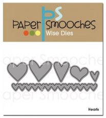 PSDDED106 Hearts die Paper Smooches