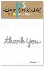 PSDFBD309 Thank You die Paper Smooches