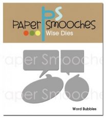 Word Bubbles die Paper Smooches
