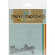 Get well die Paper Smooches
