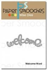 PSDNOD325 Welcome word die Paper Smooches