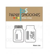 Mason Jars Bottle die Paper Smooches