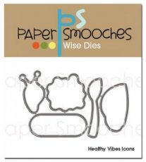 PSSDJ1SC063 Healthy Vibes dies en stamps Paper Smooches
