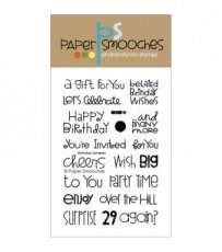 PSSFBS135 Birthday sampler Clearstempel Paper Smooches