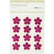 RSKCSB740 Rhinstones bloem roze