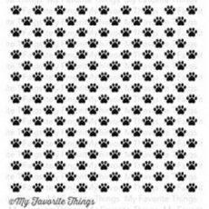 Rubber stamp my favorite things background Paw Print