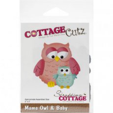Cottage cottage cutz mama owl & baby