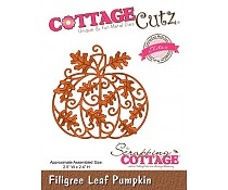 SCCE071 Scrapping cottage cottage cutz Filigree Leaf Pumpkin