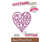 Scrapping cottage cottage cutz Sweet Floral Heart
