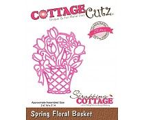 SCCE117 Cottage cottage cutz Spring Floral Basket