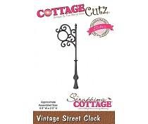 SCCE264 Scrapping cottage cottage cutz Vintage street Clock