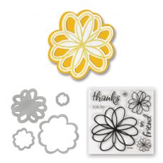 SF657580 Framelits & stamp Flowers doodle