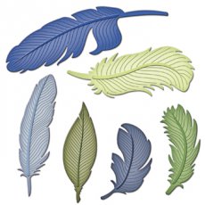 Spellbinders shapeabilities feathers