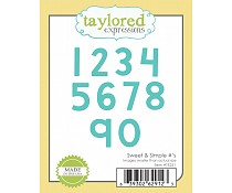 TAYTE251 Taylored expressions die Sweet & Simple numbres