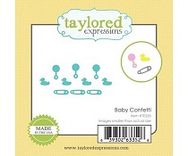 TAYTE535 Taylored Expressions Die baby confetti