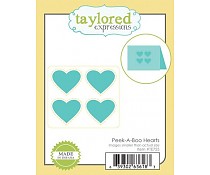 TAYTE755 Taylored Expressions Die Peek-A-Boo Hearts