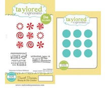 Taylored Expressions Die + stamp season compo circle