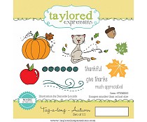Taylored expressions rubberstamp tag-a-long Autumn