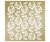 TECO724887 Template Roses Trellis stencil